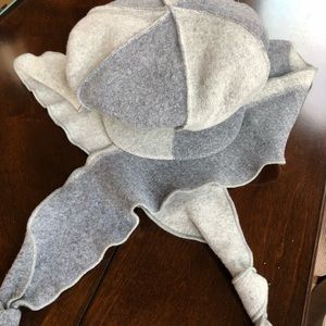 Beret and matching scarves ,100% wool